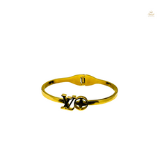 LV Inspired Black Bracelet – Premium Bold Edition