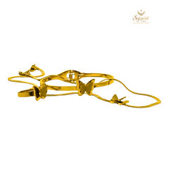 Butterfly Bloom – Elegant Butterfly Kara with Chain for Women