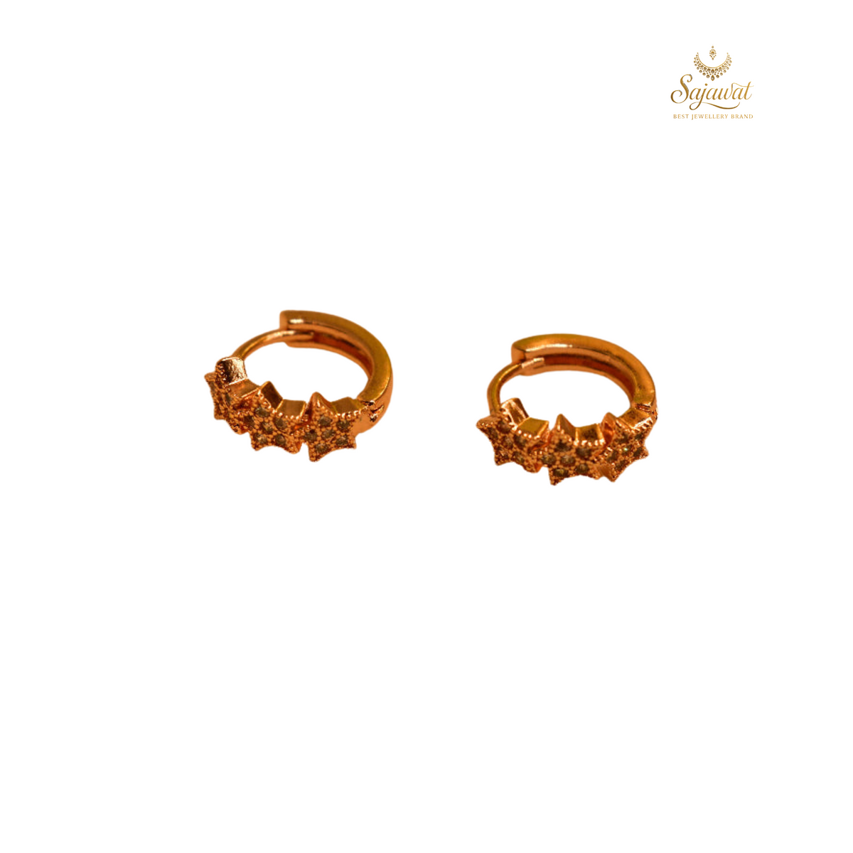Noor Drops – Radiant Gold Earrings